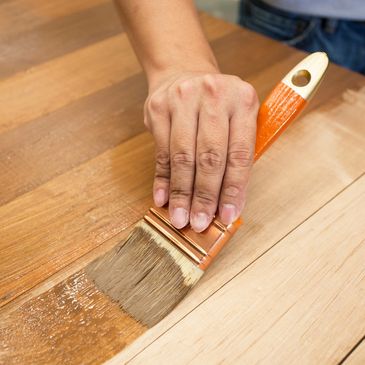 Deck staining and sealing service